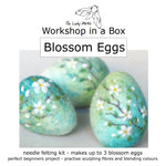 Load image into Gallery viewer, Workshop in a Box - Needle Felted Blossom Eggs by The Lady Moth