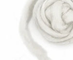 Load image into Gallery viewer, Carded Corriedale Slivers - CHALK (NEW WHITE)