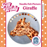 Load image into Gallery viewer, Needle Felted Giraffe Picture Kit