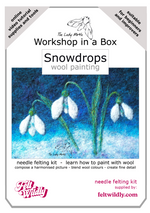 Load image into Gallery viewer, Online Video Tutorial - Needle Felted Snowdrops by The Lady Moth.