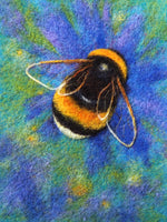 Load image into Gallery viewer, Online Video Tutorial - Needle Felted Bumblebee Picture by The Lady Moth.
