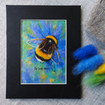 Load image into Gallery viewer, Online Video Tutorial - Needle Felted Bumblebee Picture by The Lady Moth.
