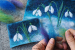 Load image into Gallery viewer, Online Video Tutorial - Needle Felted Snowdrops by The Lady Moth.