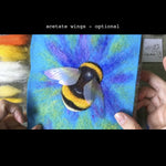 Load image into Gallery viewer, Workshop in a Box - Needle Felted Bumblebee Picture by The Lady Moth.