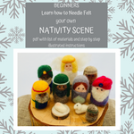 Load image into Gallery viewer, PDF Download - Instructions How to Needle Felt The Nativity Scene for Beginners plus Materials List