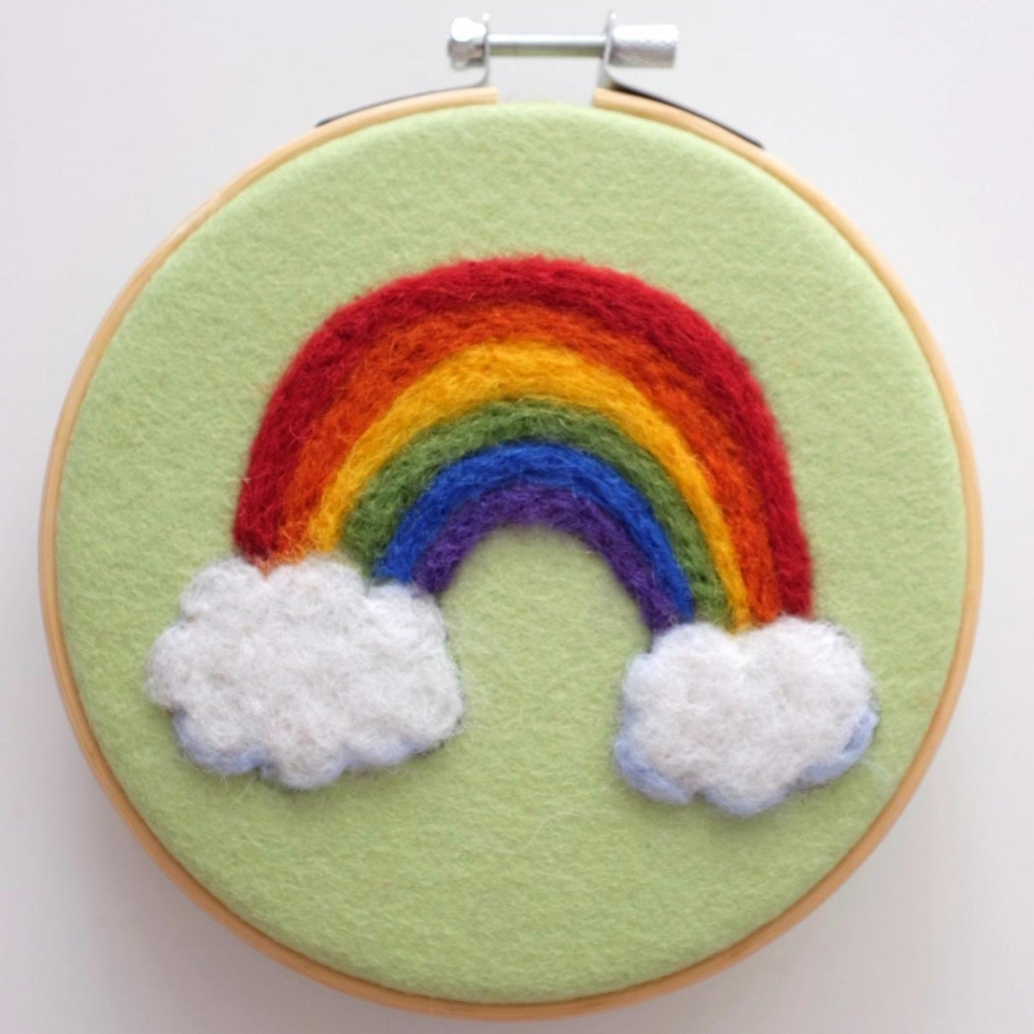 Rainbow Kit Needle Felted Picture Kit Felt Wildly