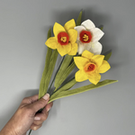 Load image into Gallery viewer, Clearance - Felt Daffodils - Felting Kit by The Crafty Kit Company