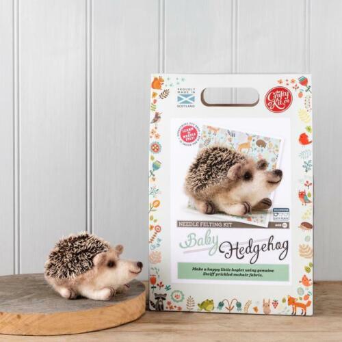 Baby Hedgehog - Needle Felting Kit by The Crafty Kit Company
