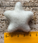 Load image into Gallery viewer, Handmade 100% Wool Star - 4-4.5cm - Ivory White