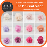 Load image into Gallery viewer, The Pink Collection - Carded New Zealand Wool DHG 'Maori' Batts