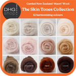 Load image into Gallery viewer, The Skin Tones Collection - Carded New Zealand Wool DHG 'Maori' Batts