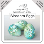 Load image into Gallery viewer, Workshop in a Box - Needle Felted Blossom Eggs by The Lady Moth