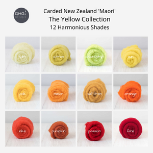 The Ultimate MINI BATTS Collection Carded New Zealand Wool DHG 'Maori' 415g