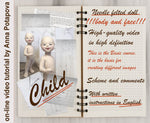 Load image into Gallery viewer, Online Needle Felting Workshop by Anna Potapova - 'Child' doll - kit with 1 hour 45 minutes online video tutorial