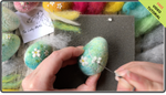 Load image into Gallery viewer, Workshop in a Box - Needle Felted Blossom Eggs by The Lady Moth