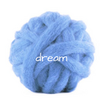 Load image into Gallery viewer, Carded Corriedale Slivers - Dream Cloud Blue