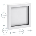 Load image into Gallery viewer, Deep box frame - white - 6&quot; square
