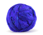 Load image into Gallery viewer, Sari Silk Top/Roving - 'Moon River' 20g