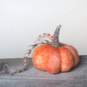 The Lady Moth WARM FUSION supreme needle felted pumpkin supply pack