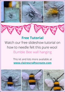 Welcome to our Needle Felted Bumble Bee Picture Tutorial!