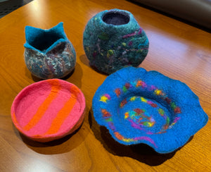 Wet Felting Bowls Workshop  20th January 2025