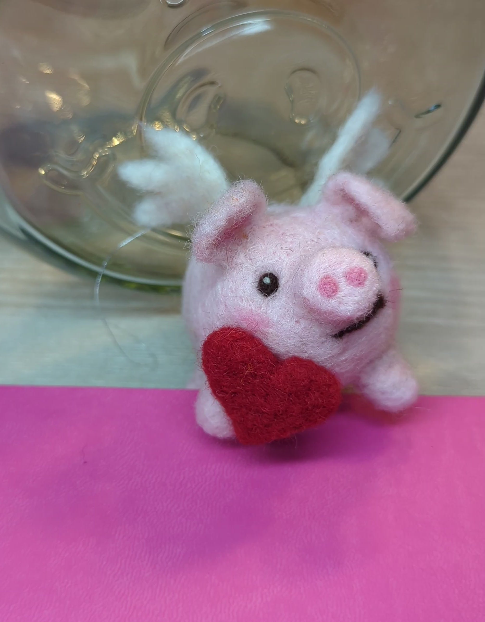 Felted 'Cupid Cu-Pig' Workshop - February - Woodhall Spa, LINCOLNSHIRE