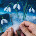 Load image into Gallery viewer, *NEW* Workshop in a Box - Needle Felted Snowdrops by The Lady Moth.
