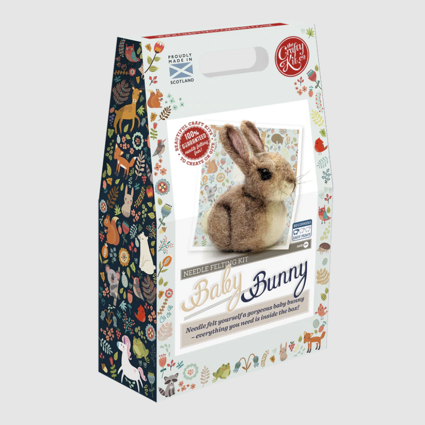 Baby Bunny - Needle Felting Kit by The Crafty Kit Company