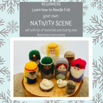 Load image into Gallery viewer, PDF Download - Instructions How to Needle Felt The Nativity Scene for Beginners plus Materials List
