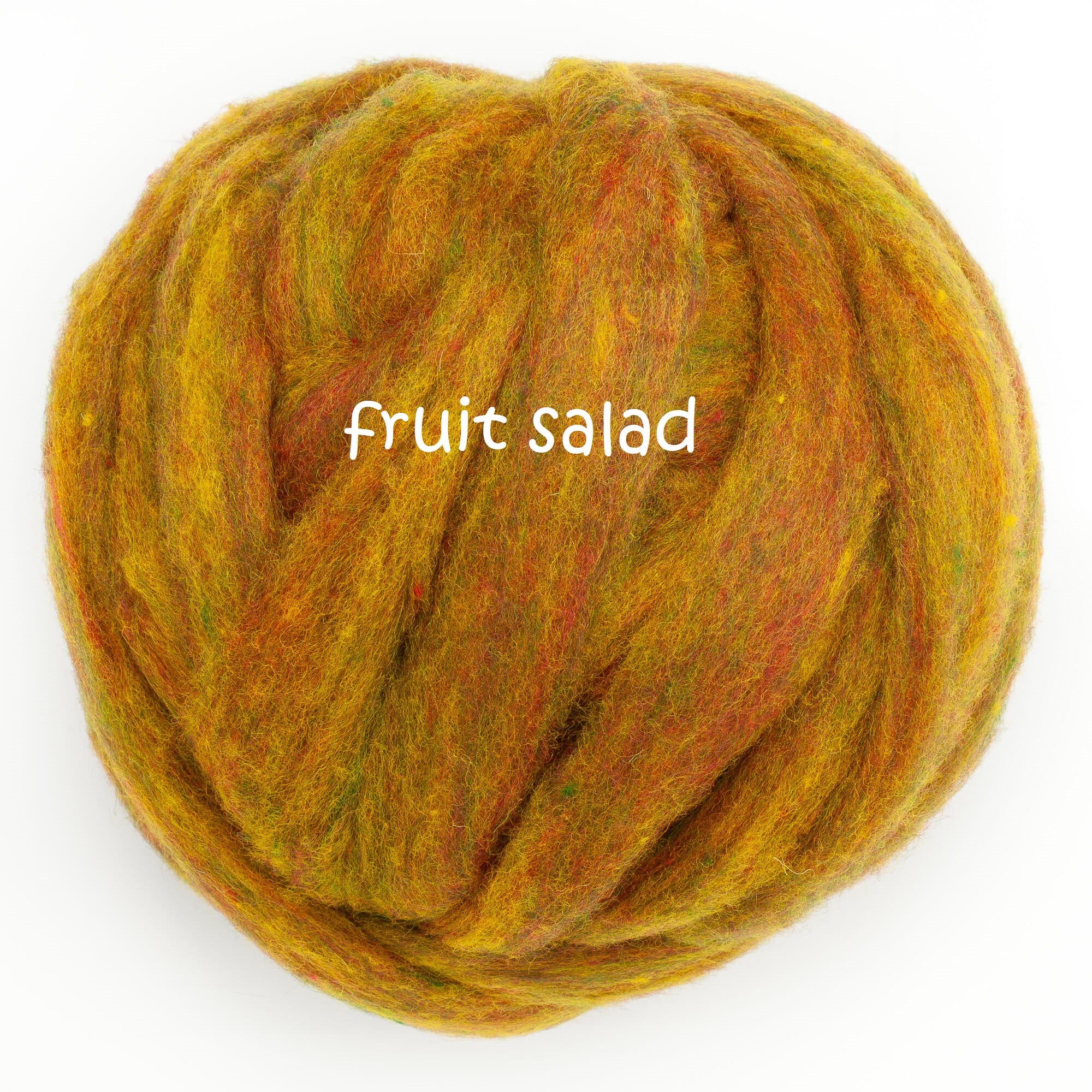 Carded Corriedale Slivers - Fruit Salad