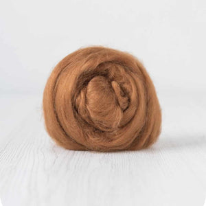 Viscose - Cinnamon  - use for felting, doll/bear/dog/fairy hair