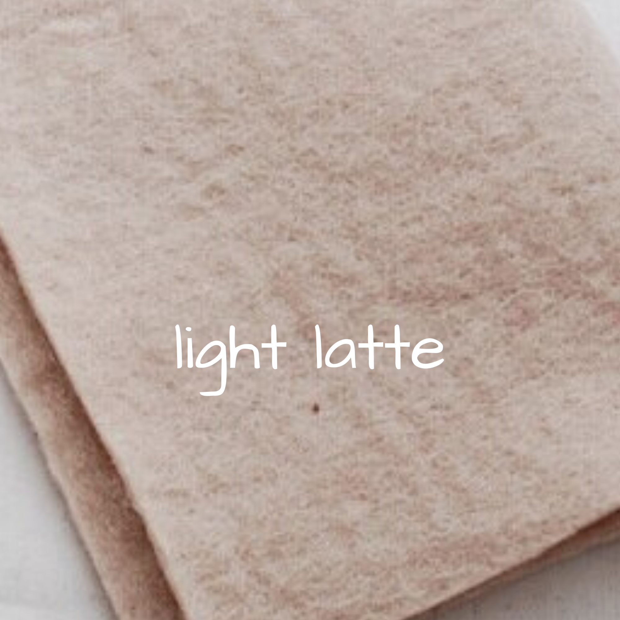 Thick Handmade 100% Wool Felt - Light Latte
