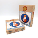 Load image into Gallery viewer, Fox Applique Mini Hoop by Corinne Lapierre
