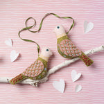 Load image into Gallery viewer, Two Love Birds Felt Art Mini Kit by Corinne Lapierre
