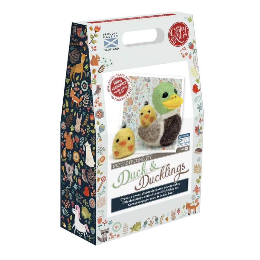 Duck & Ducklings - Needle Felting Kit by The Crafty Kit Company