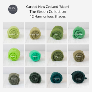 The Ultimate MINI BATTS Collection Carded New Zealand Wool DHG 'Maori' 420g