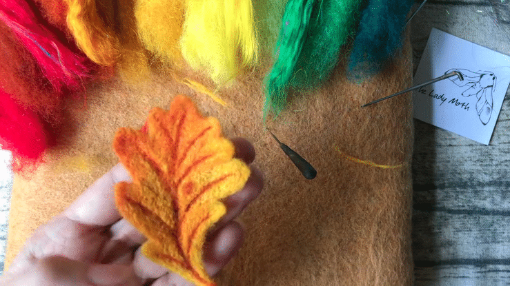 Workshop in a Box - Needle Felted Leaves, Acorns & Berries by The Lady Moth