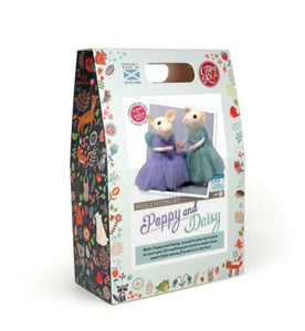 Poppy and Daisy - Needle Felting Kit by The Crafty Kit Company