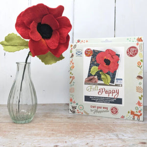 Felt Poppy - Felting Kit by The Crafty Kit Company