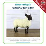 Load image into Gallery viewer, Sheldon the Sheep   Needle Felting Kit
