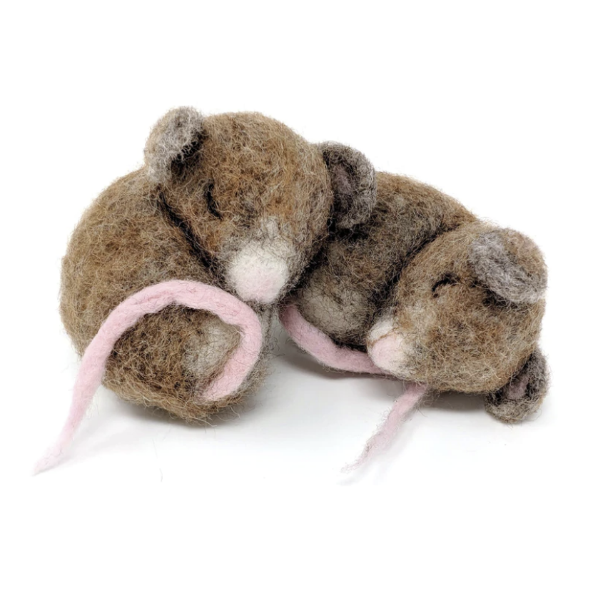Sleepy Mice - Needle Felting Kit by The Crafty Kit Company
