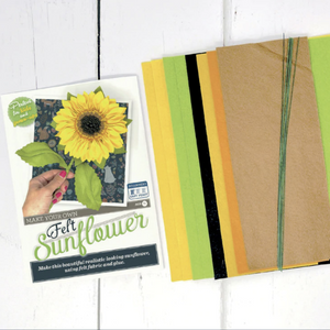 Felt Sunflower - Felting Kit by The Crafty Kit Company