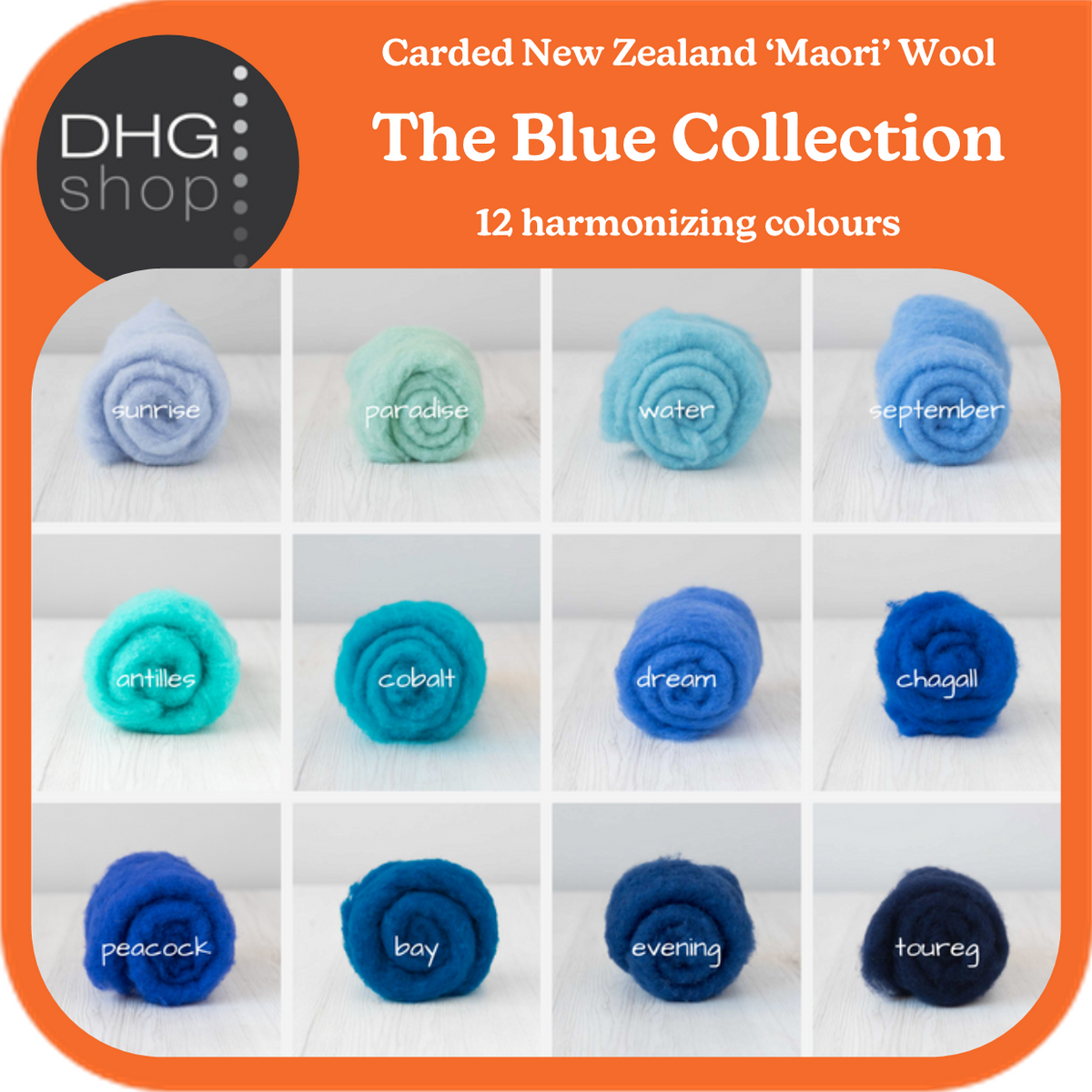 The Blue Collection - Carded New Zealand Wool DHG 'Maori' Batts – Felt ...