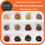 Load image into Gallery viewer, The Brown Collection - Carded New Zealand Wool DHG &#39;Maori&#39; Batts
