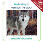 Load image into Gallery viewer, Winston the Wolf Artisan Needle Felting WOW Kit
