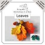Load image into Gallery viewer, Workshop in a Box - Needle Felted Leaves, Acorns &amp; Berries by The Lady Moth
