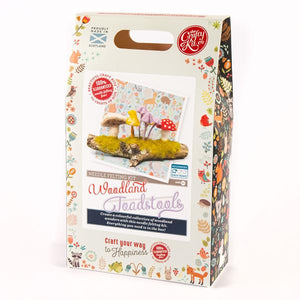Woodland Toadstools - Needle Felting Kit by The Crafty Kit Company