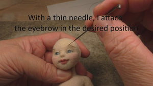 Online Needle Felting Workshop by Anna Potapova - 'Child' doll - kit with 1 hour 45 minutes online video tutorial