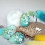 Load image into Gallery viewer, Free Online Video Tutorial - Needle Felted Blossom Eggs by The Lady Moth
