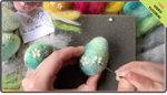 Load image into Gallery viewer, Workshop in a Box - Needle Felted Blossom Eggs by The Lady Moth
